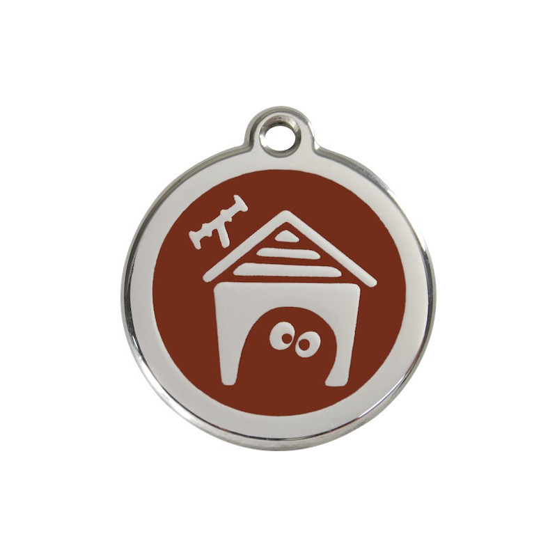 Médailles Identité Marron Chocolat Niche Chien et Chat Médailles Identité Marron Chocolat Niche Chien et Chat