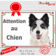 Laika de Yakoutie Tête, plaque portail "Attention au Chien" pancarte panneau Yakutian photo