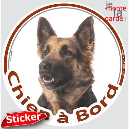 Berger Allemand à poils longs, sticker voiture rond photo "Chien à Bord" résiste pluie soleil gel, idée cadeau, 2 Tailles D 3a Berger Allemand à poils longs, sticker voiture rond photo "Chien à Bord" résiste pluie soleil gel, idée cadeau, 2 Tailles D 3a