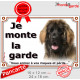 Leonberg Tête, plaque portail extérieur "Je Monte la Garde, risques périls" pancarte photo race