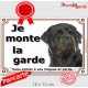 Rottweiler Sombre, plaque portail extérieur "Je Monte la Garde, risques et périls" pancarte rott attention au chien photo