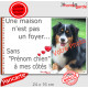 Photo Personnalisable, plaque portail "Une maison n'est pas un foyer sans XXX à mes côtés" Attention au Chien règles + prénom