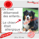 Photo Personnalisable, plaque portail "on s'est débarrassé des enfants, chien allergique" Attention au Chien bazardé gamin gosse