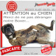 Plaque "Attention au Chien, Merci de ne pas déranger notre Boxer bringé" pancarte humour panneau photo bringué