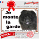Chow-Chow noir Tête, plaque portail "Je Monte la Garde, risques et périls" pancarte panneau photo attention au chien