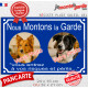 Photo personnalisable, plaque pluriel portail bleu marine "Nous Montons la Garde, risques périls" look plaque de rue
