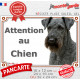 Terrier Kerry Blue, plaque extérieure portail "Attention au Chien" photo résiste intempéries