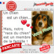 Photo Personnalisable, plaque portail "Un chien est un membre la famille" Attention au Chien règles maison avec race