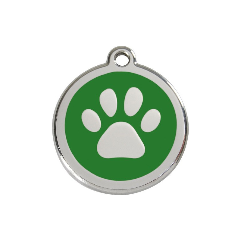 Médailles Identité vert Coup de Patte Chien et Chat (gravée avec anneau) Médailles Identité vert Coup de Patte Chien et Chat (gravée avec anneau)