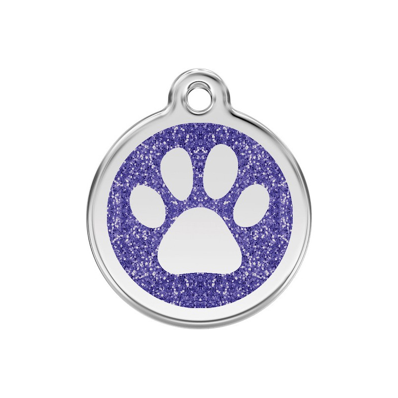 Médailles Identité Bleu Marine Paillettes Coup de Patte Chien et Chat (gravée avec anneau) Médailles Identité Bleu Marine Paillettes Coup de Patte Chien et Chat (gravée avec anneau)