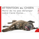 Plaque portail humour "Attention au Chien, Merci de ne pas déranger notre Cane Corso" Italiano bringé photo résiste intempéries