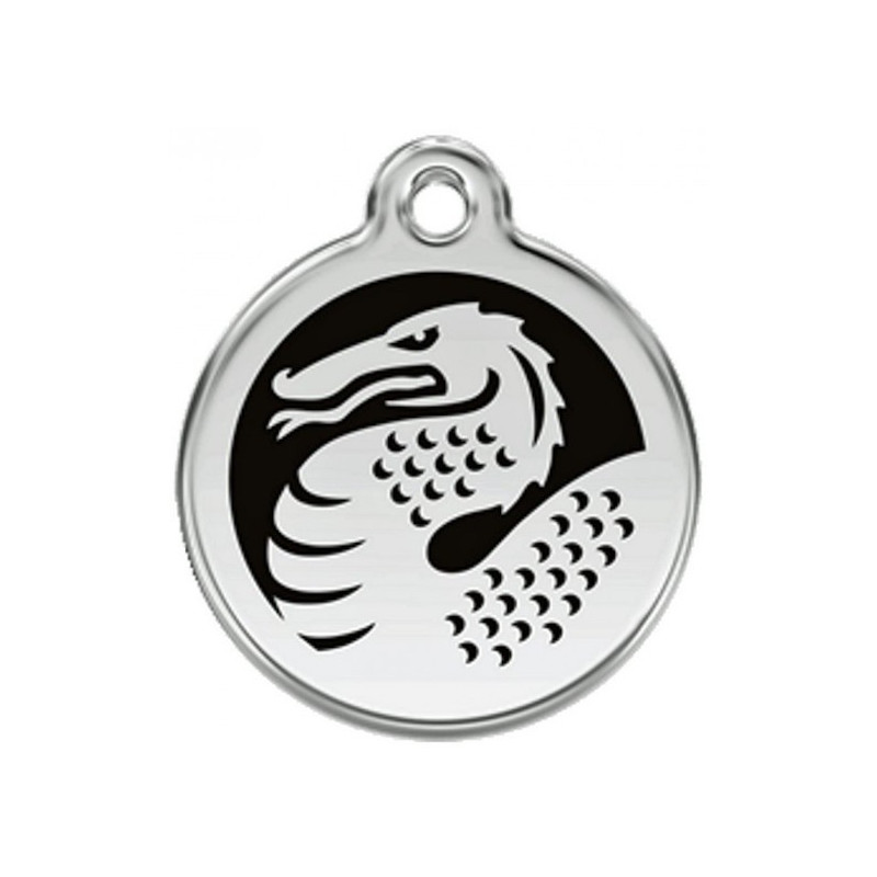 Médailles Identité Dragon Noir pour Chiens et Chats Médailles Identité Dragon Noir pour Chiens et Chats