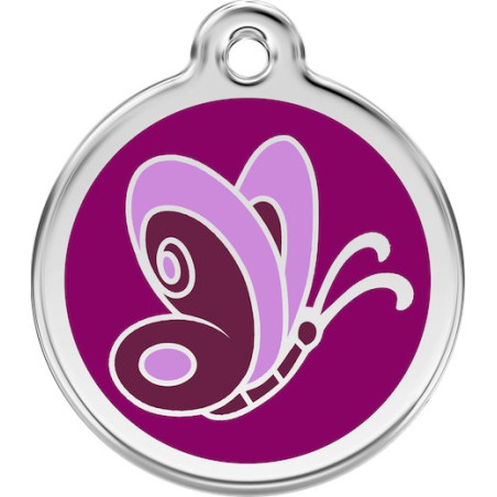 Médailles Identité Papillon pour Chiens et Chats - 3 Couleurs Médailles Identité Papillon pour Chiens et Chats - 3 Couleurs