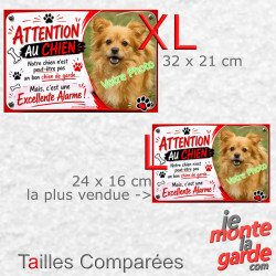 Photo Personnalisable, plaque humour "Attention au Chien de garde Excellente Alarme" résiste dehors, idée cadeau, 2 Tailles D