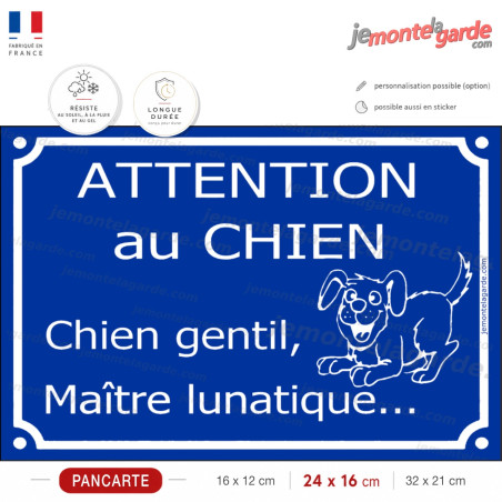 Cette pancarte originale affichera avec fierté qu'ici monte la garde un sacré gardien !