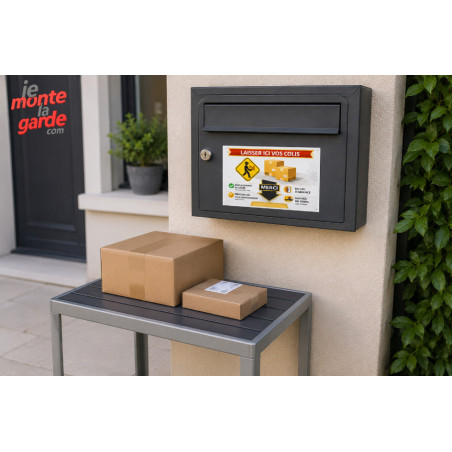 Sticker "Laisser ici vos colis" pour portail, porte ou entreprise, 3 Tailles