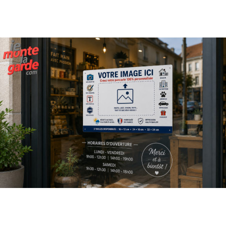 Sticker personnalisé avec votre image - Adhésif polymère usage extérieur - 3 Tailles