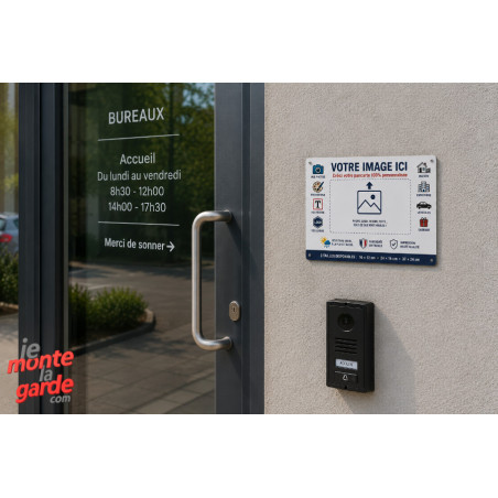 Sticker personnalisé avec votre image, résiste dehors, fabriqué en France, idée entreprise