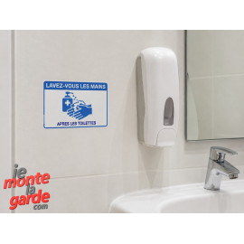 Sticker "Lavez-vous les mains après les toilettes" - Signalétique hygiène - 3 Tailles