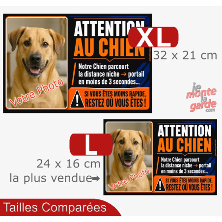 Photo Personnalisable, plaque humour "distance Niche-Portail 3 secondes" 2 Tailles