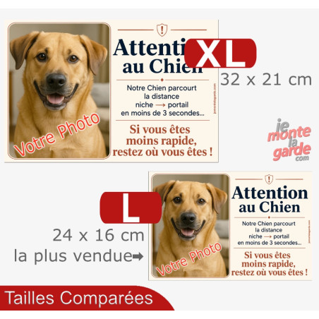 Photo Personnalisable, plaque humour "distance Niche-Portail 3 secondes" 2 Tailles