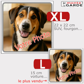 Photo Personnalisable, carré autocollant sur mesure "votre photo" 2 Tailles
