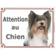 Yorkshire Terrier Biewer tête plaque portail "Attention au Chien" pancarte entrée, panneau photo race York