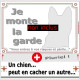 Pluriel pour Plaque LUXE Je Monte la Garde, Berger Belge Malinois Tête, pancarte risques et périls, panneau