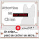 Pluriel pour plaque portail Attention au Chien, Westie couché pancarte panneau Westy