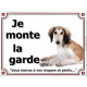 Lévrier Saluki, Panneau portail Je Monte la Garde, plaque affiche pancarte risques et périls attention au chien