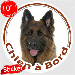 Berger Allemand, sticker "Chien à Bord" 15 cm