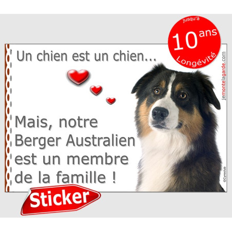 Aussie tricolore, panneau autocollant "Love" 16 cm Aussie tricolore, panneau autocollant "Love" 16 cm