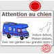 Camping-Car, Plaque ou sticker Portail Attention au Chien