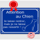 Je Laisse Rentrer, mais je ne Laisse pas Ressortir ! Plaque bleu portail humour marrant drôle panneau affiche pancarte attention