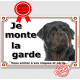 Rottweiler Tête, plaque portail "Je Monte la Garde, risques et périls" panneau pancarte rott attention au chien photo