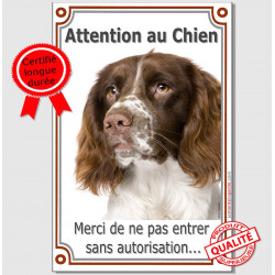 Springer Tête Plaque Portail Verticale attention au chien, pancarte affiche panneau photo, interdit sans autorisation