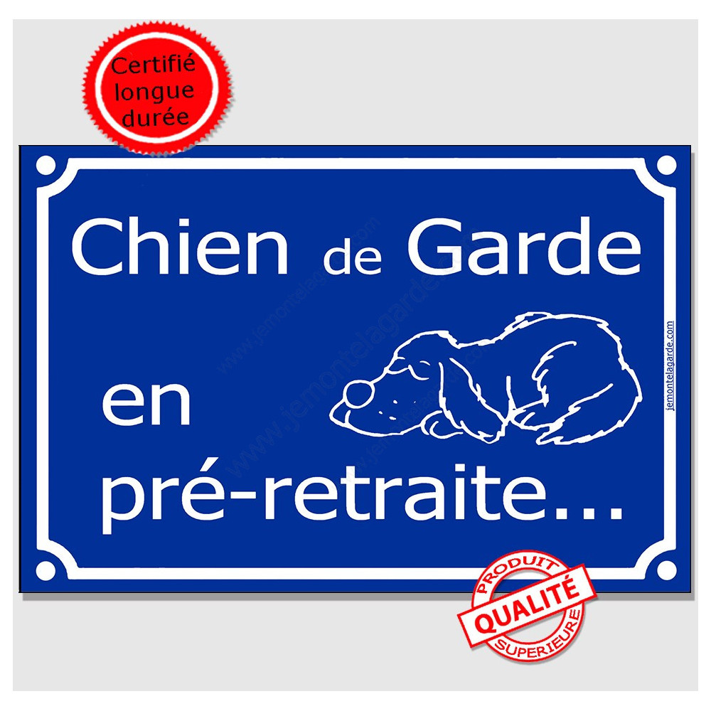 plaque de garde attention au chien humoristique