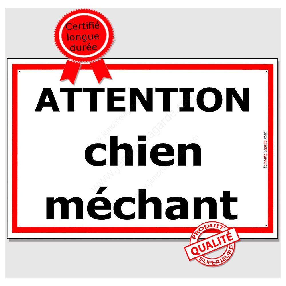 Panneau - Chien mechant