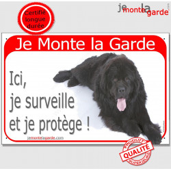 Terre Neuve, plaque rouge "Je Monte la Garde" 2 Tailles RED C