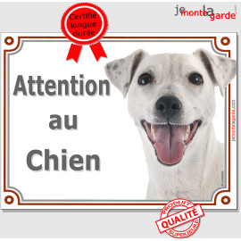 Jack Russell, plaque portail "Attention au Chien" 2 tailles LUX D