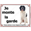 Landseer Assis, plaque "Je Monte la Garde" 2 tailles LUX C