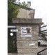 photo client - Dogue de Bordeaux masque face noire Tête, plaque portail "Je Monte la Garde, risques et périls" pancarte