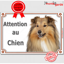 Colley, plaque portail "Attention au Chien" 2 tailles LUXE D