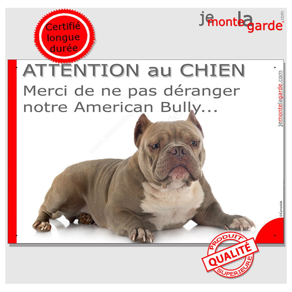 Plaque Attention au Chien, na pas déranger notre Cane Corso 24 cm