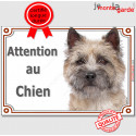 Cairn Terrier, plaque portail "Attention au Chien" 24 cm LUX