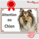 Colley, plaque portail "Attention au Chien" 24 cm LUX