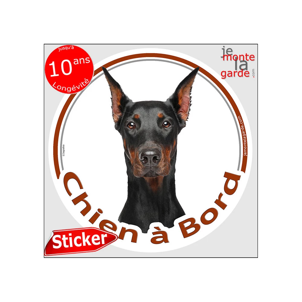 Autocollant Pilier B Voiture Chien Doberman - Protection Anti-rayures Et Soleil - Décoration Personnalisée Voiture - 10