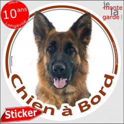 Berger Allemand, sticker voiture "Chien à Bord" 2 tailles