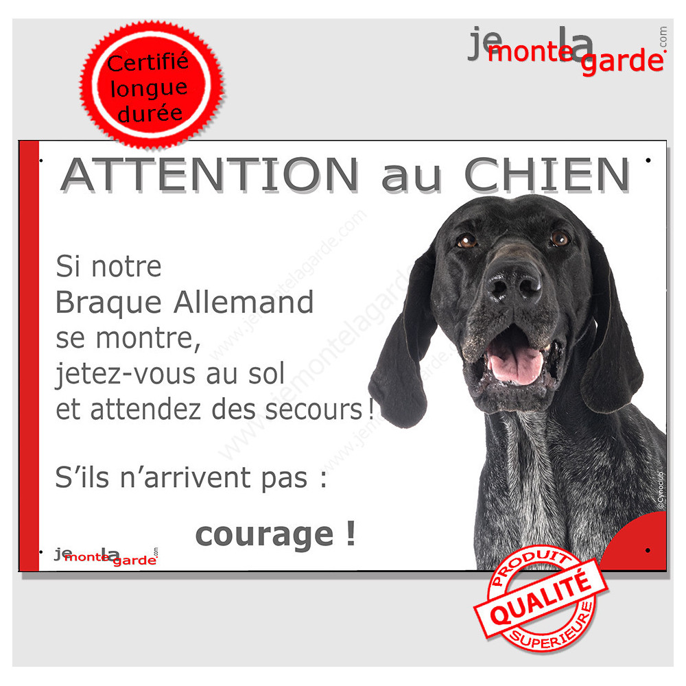 Cane Corso fauve Tête, Panneau Attention au Chien marrant drôle plaque