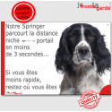 Springer, plaque humour "distance Niche - Portail" 24 cm 3SEC